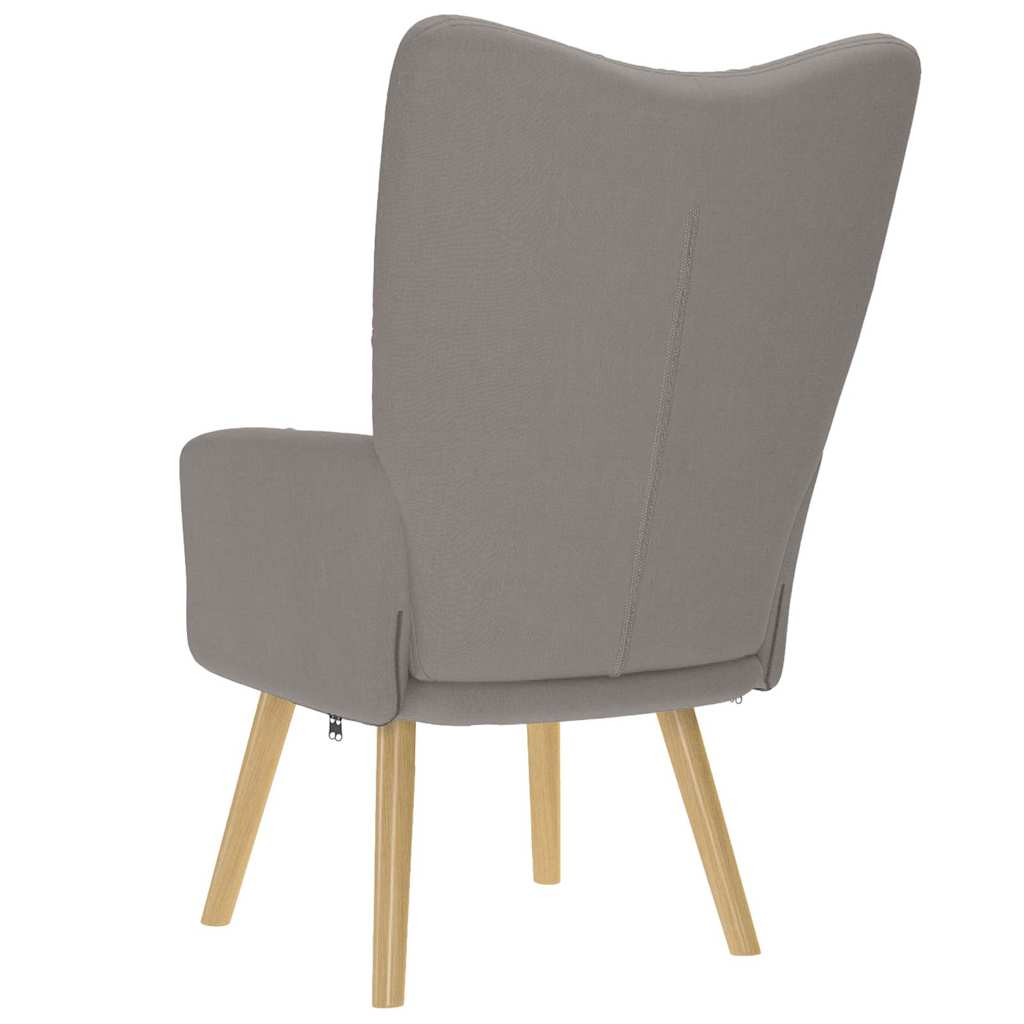 vidaXL Fauteuil relax Taupe Tissu