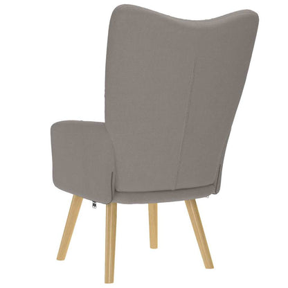 vidaXL Fauteuil relax Taupe Tissu