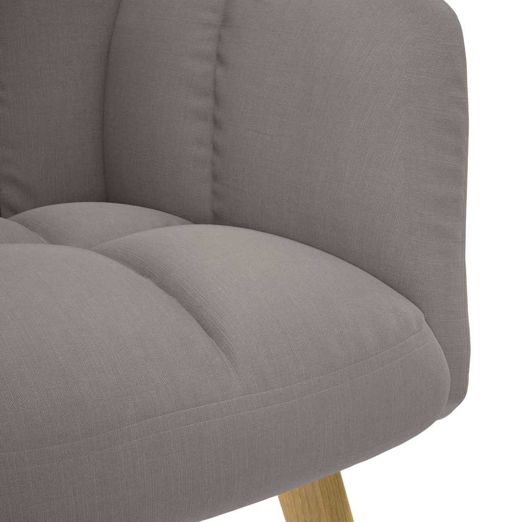 vidaXL Fauteuil relax Taupe Tissu