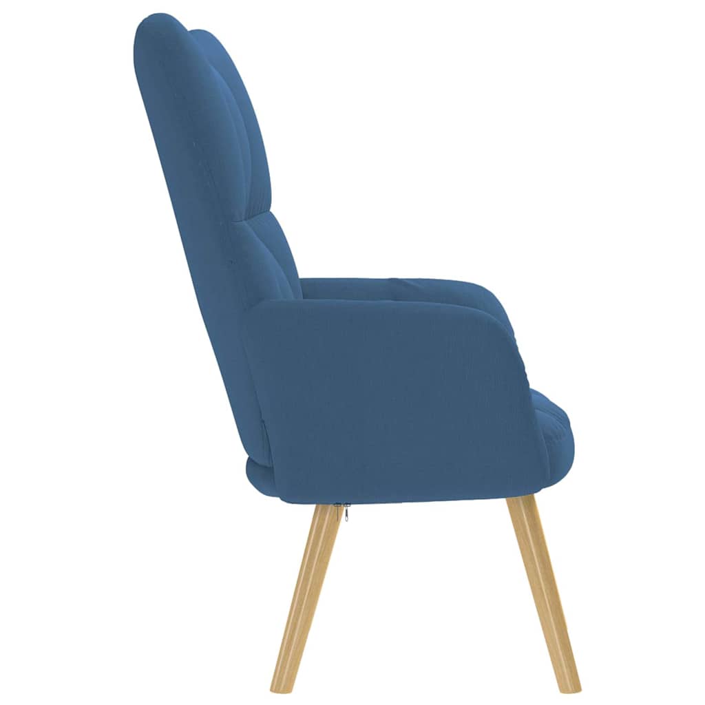 vidaXL Fauteuil relax Tissu bleu