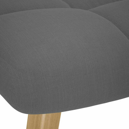 vidaXL Fauteuil relax avec repose-pieds gris foncé en tissu