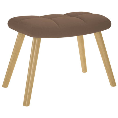 vidaXL Relaxsessel mit Hocker Braun Stoff