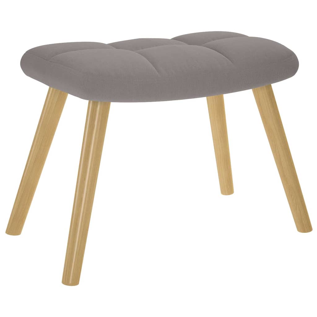 vidaXL Fauteuil relax avec repose-pieds taupe tissu