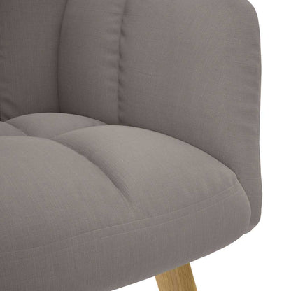 vidaXL Fauteuil relax avec repose-pieds taupe tissu