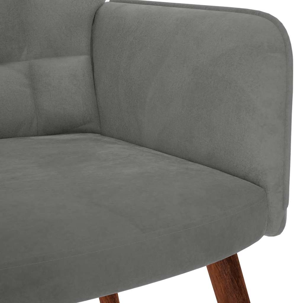 vidaXL Fauteuil relax Gris foncé Velours