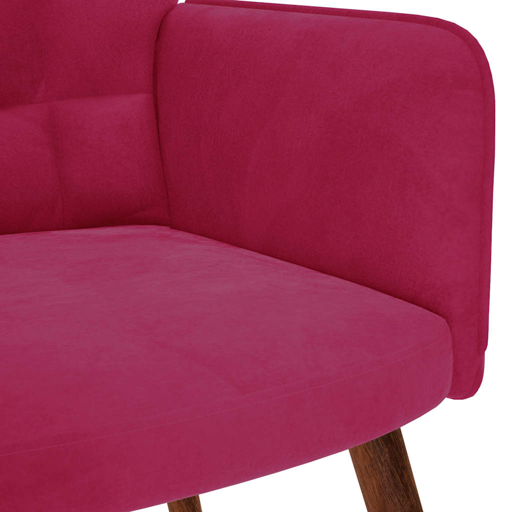 vidaXL Relaxsessel Weinrot Samt