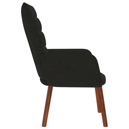vidaXL Fauteuil relax Noir Velours