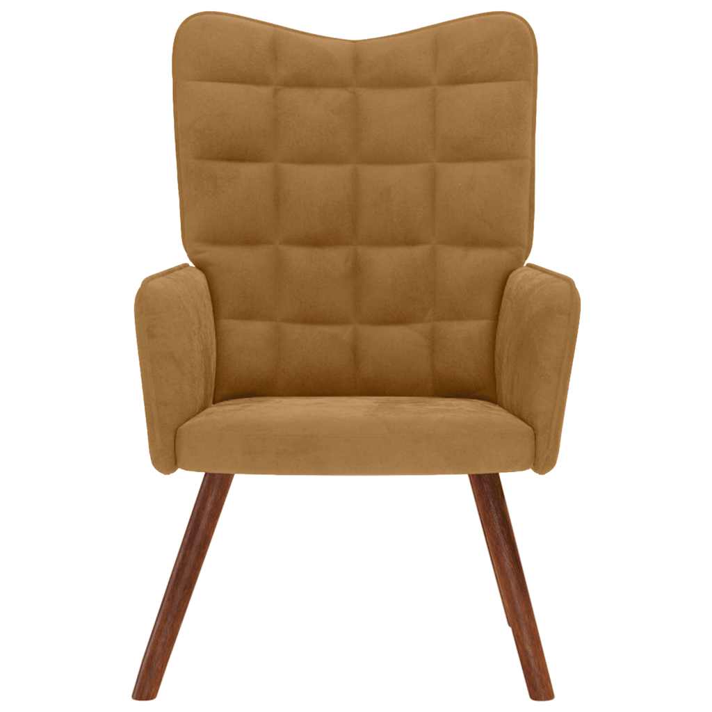 vidaXL Relaxsessel Braun Samt
