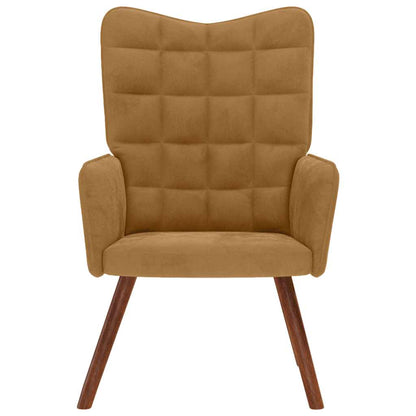 vidaXL Relaxsessel Braun Samt