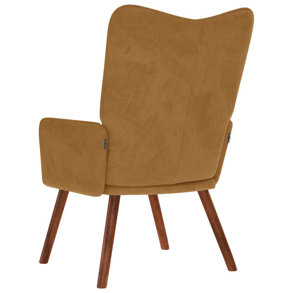 vidaXL Relaxsessel Braun Samt