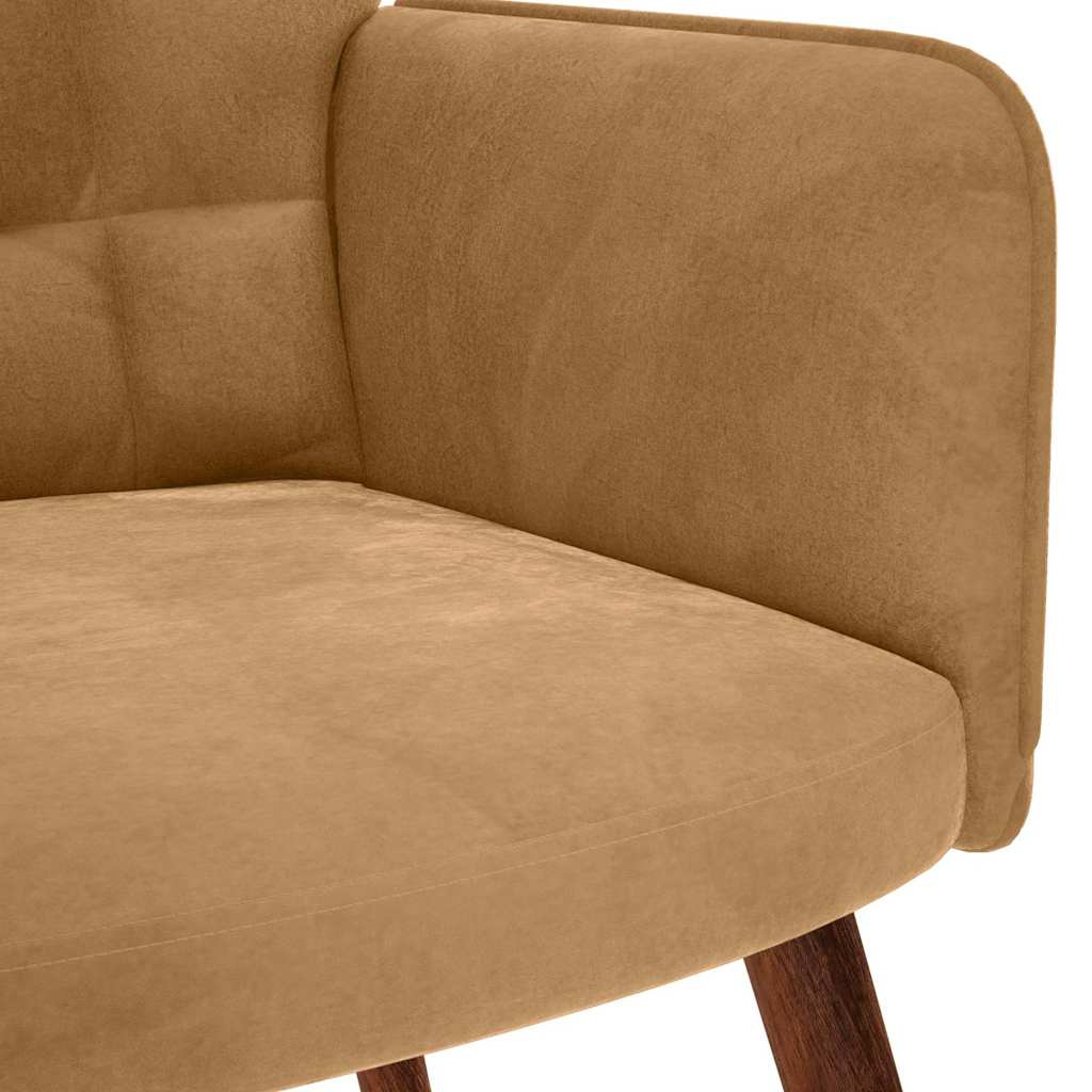 vidaXL Relaxsessel Braun Samt