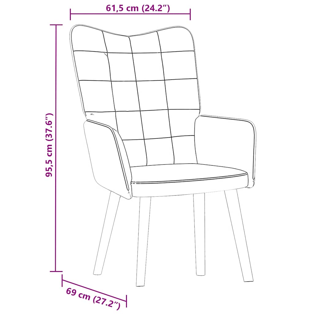 vidaXL Relaxsessel Braun Samt