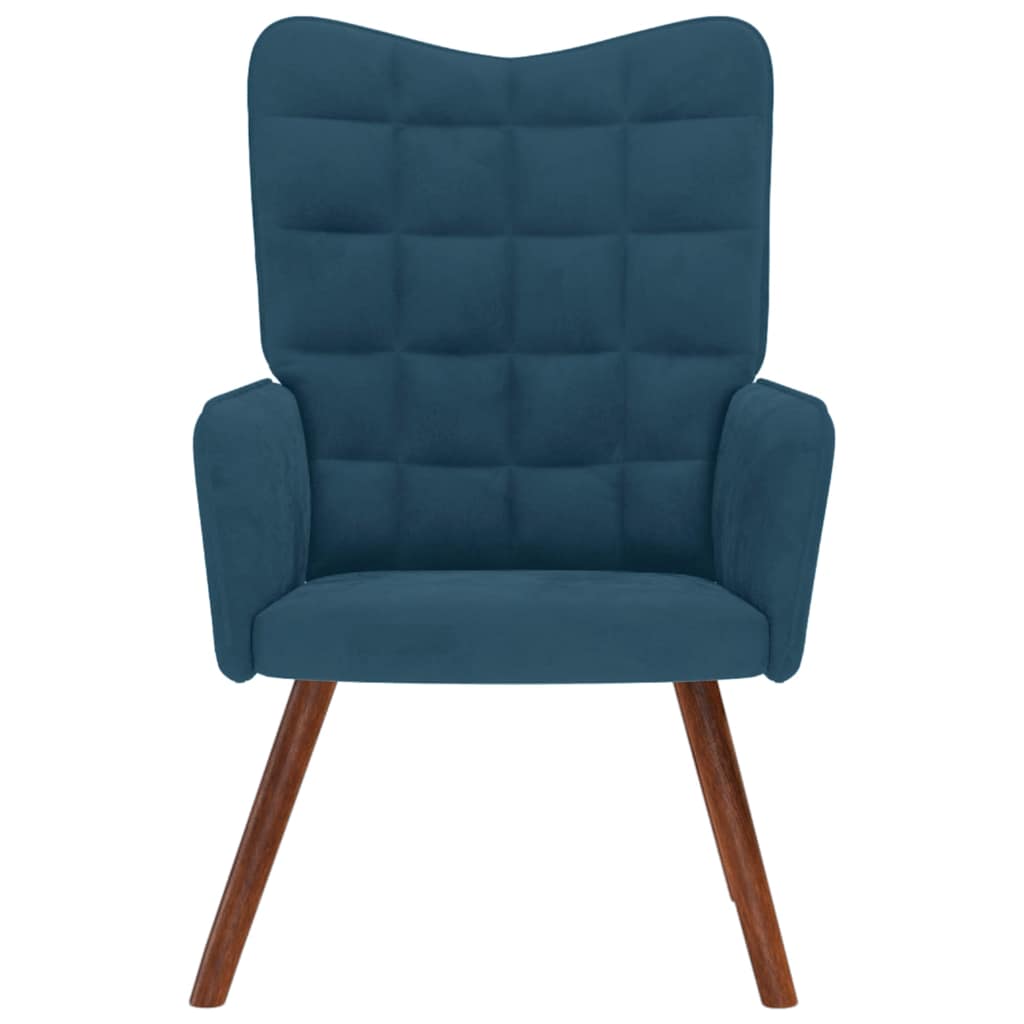 Relaxsessel Blau Samt