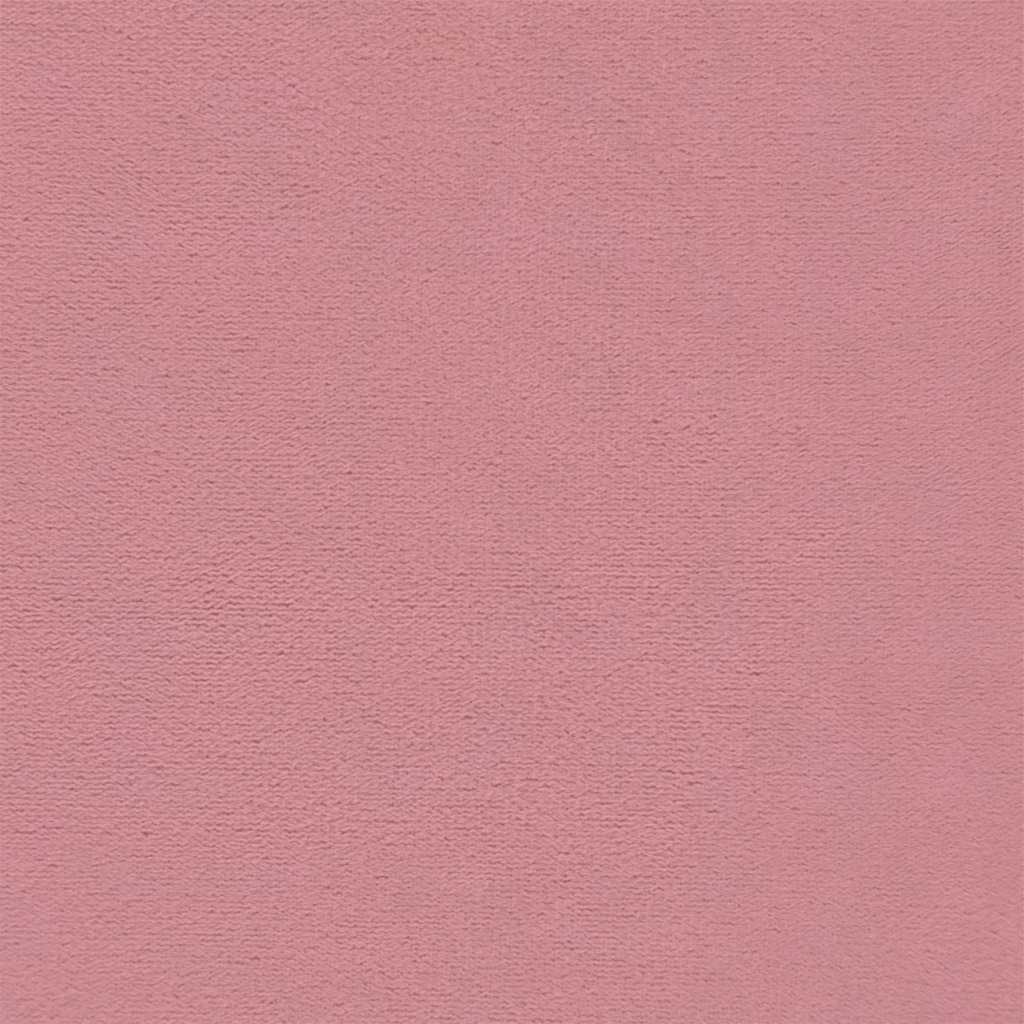 Schaukelstuhl mit Hocker Pink Velvet