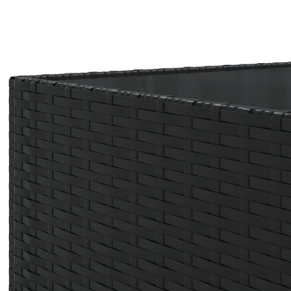 vidaXL Salon de jardin 6 pcs avec coussins résine tressée noir