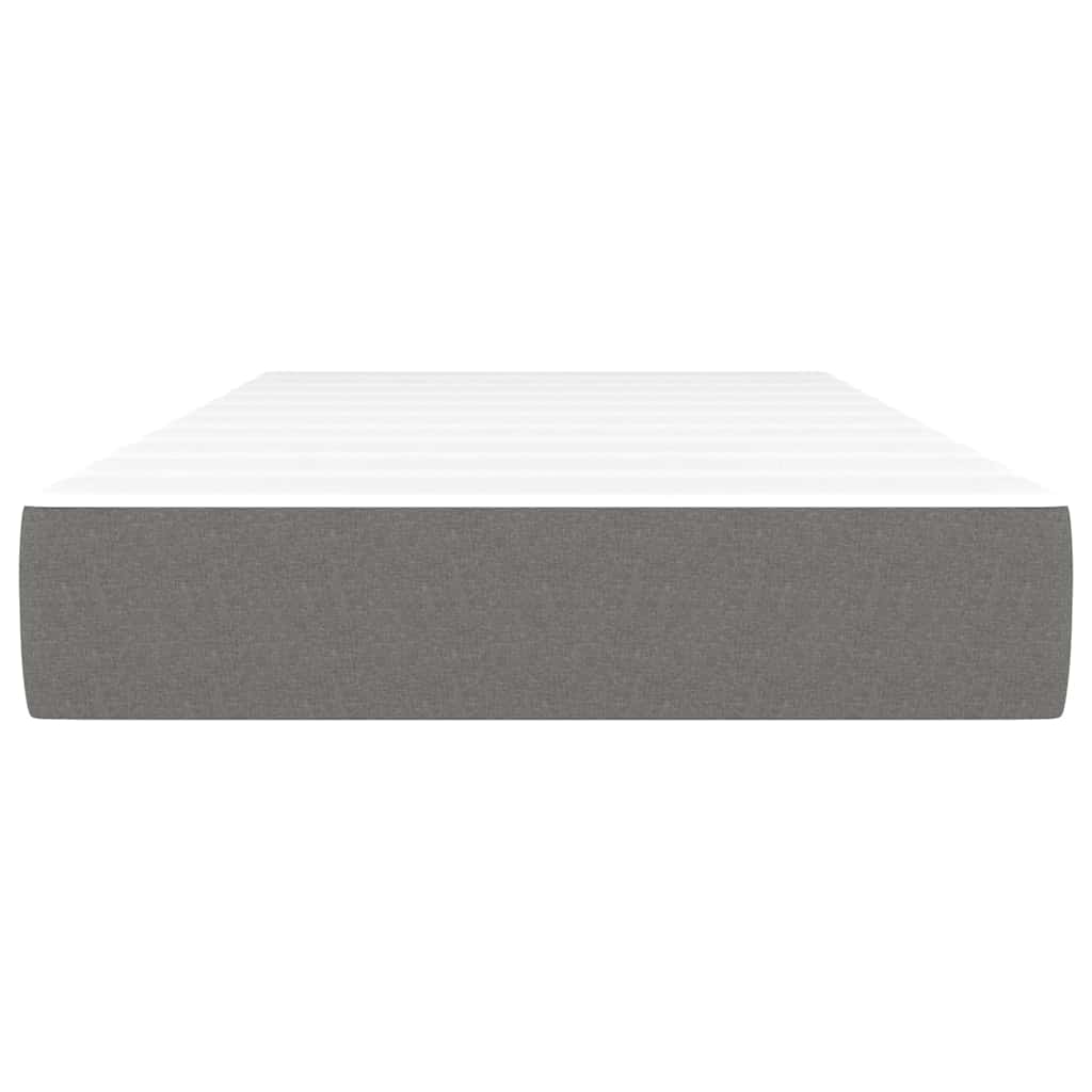 Taschenfederkernmatratze für Kinder Mittel Dunkelgrau 80x160 cm Stoff