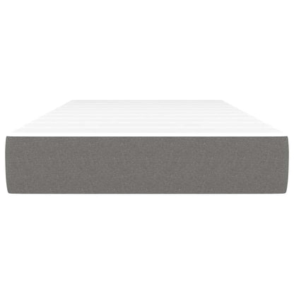 Taschenfederkernmatratze für Kinder Mittel Dunkelgrau 80x160 cm Stoff
