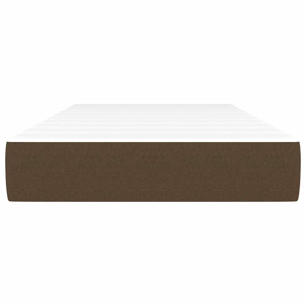 Taschenfederkernmatratze für Kinder Mittel Braun 80x160 cm Stoff