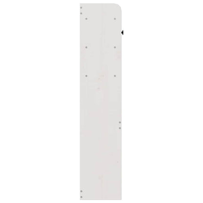 vidaXL Kopfteil mit Stauraum Weiß 160 cm Massivholz Kiefer