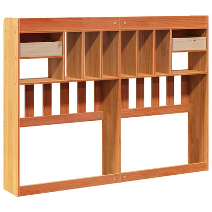 vidaXL Kopfteil mit Stauraum Wachsbraun 160 cm Massivholz Kiefer