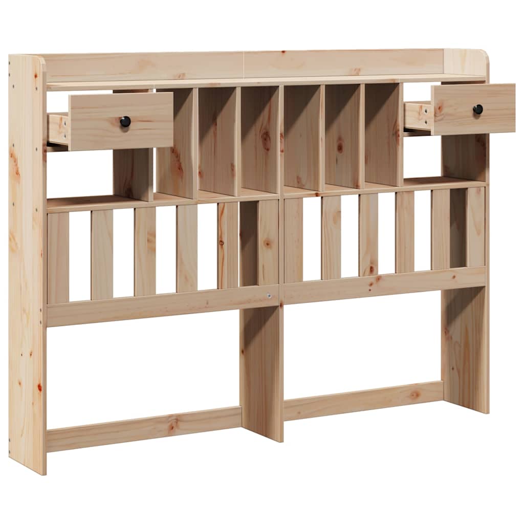 vidaXL Kopfteil mit Stauraum 150 cm Massivholz Kiefer