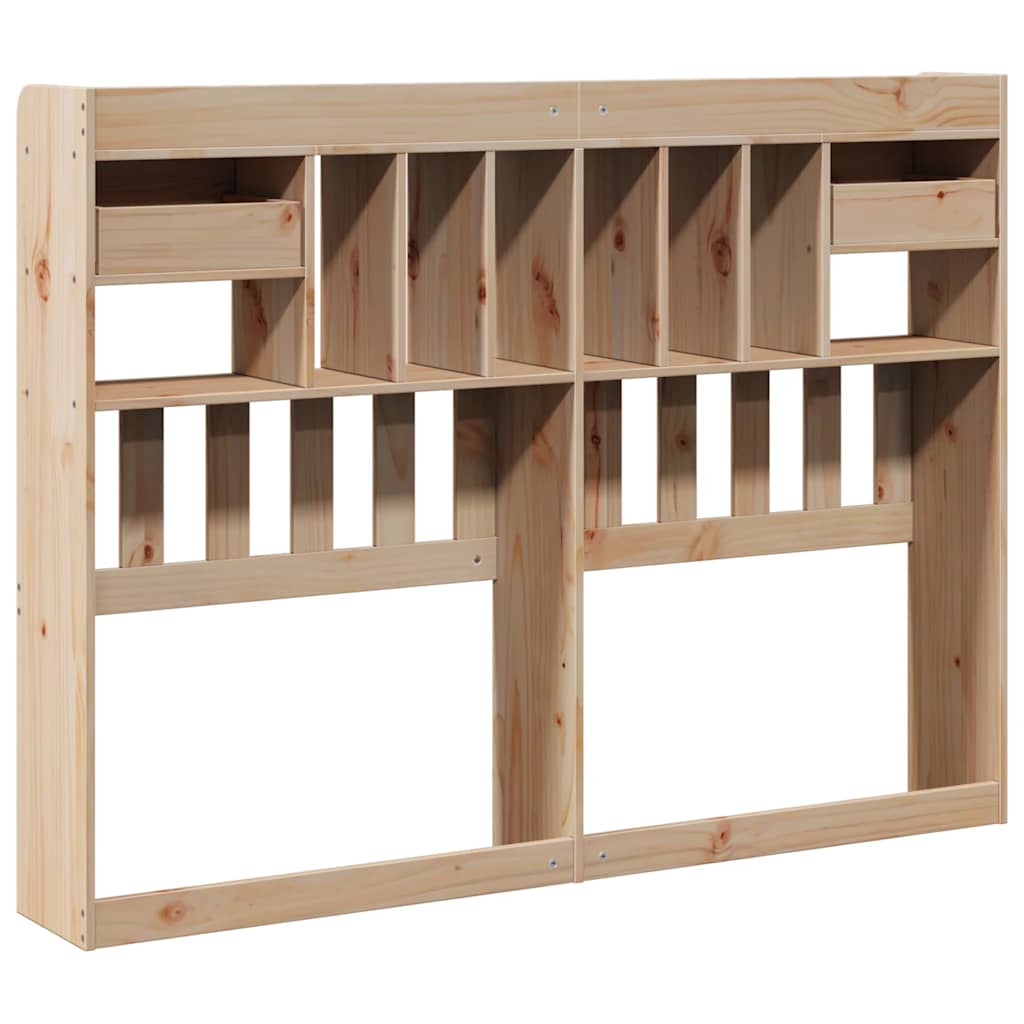 Kopfteil mit Stauraum 150 cm Massivholz Kiefer