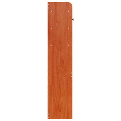 vidaXL Kopfteil mit Stauraum Wachsbraun 140 cm Massivholz Kiefer