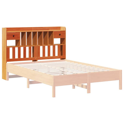 vidaXL Kopfteil mit Stauraum Wachsbraun 140 cm Massivholz Kiefer