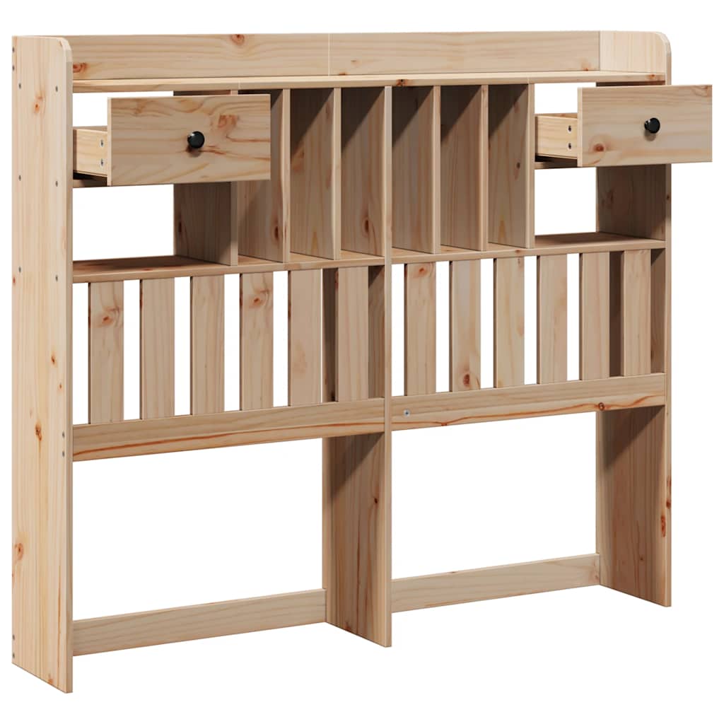 vidaXL Kopfteil mit Stauraum 135 cm Massivholz Kiefer