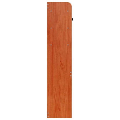 vidaXL Kopfteil mit Stauraum Wachsbraun 120 cm Massivholz Kiefer