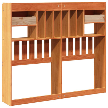 vidaXL Kopfteil mit Stauraum Wachsbraun 120 cm Massivholz Kiefer