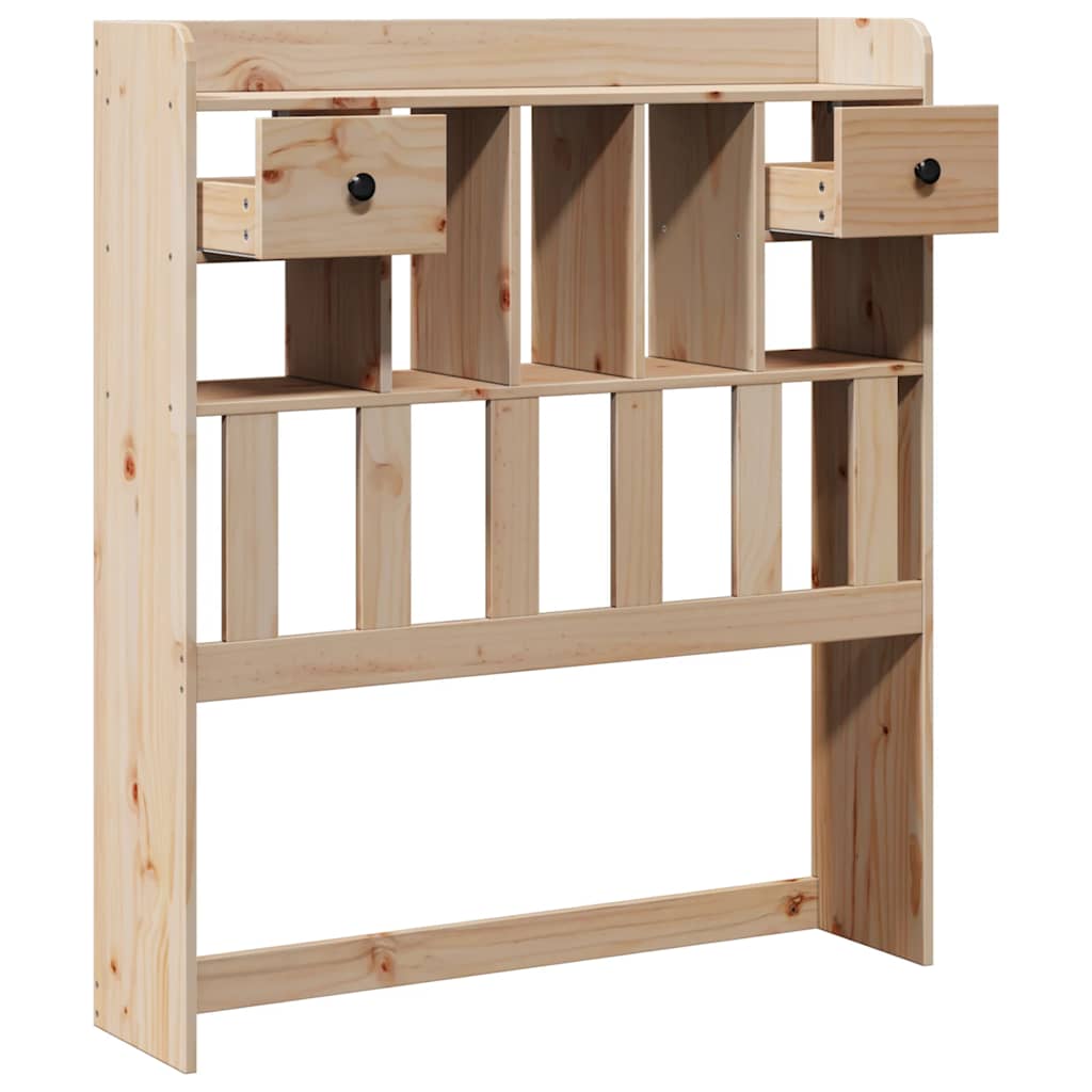 vidaXL Kopfteil mit Stauraum 100 cm Massivholz Kiefer