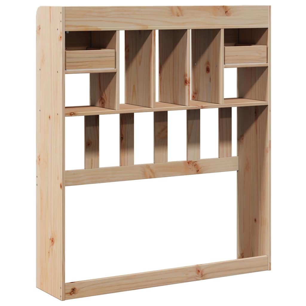 vidaXL Kopfteil mit Stauraum 100 cm Massivholz Kiefer
