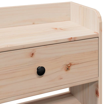 vidaXL Kopfteil mit Stauraum 100 cm Massivholz Kiefer