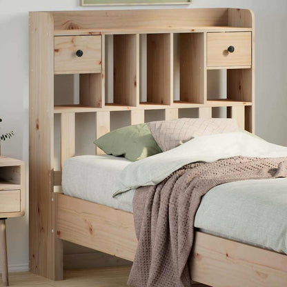 vidaXL Kopfteil mit Stauraum 100 cm Massivholz Kiefer