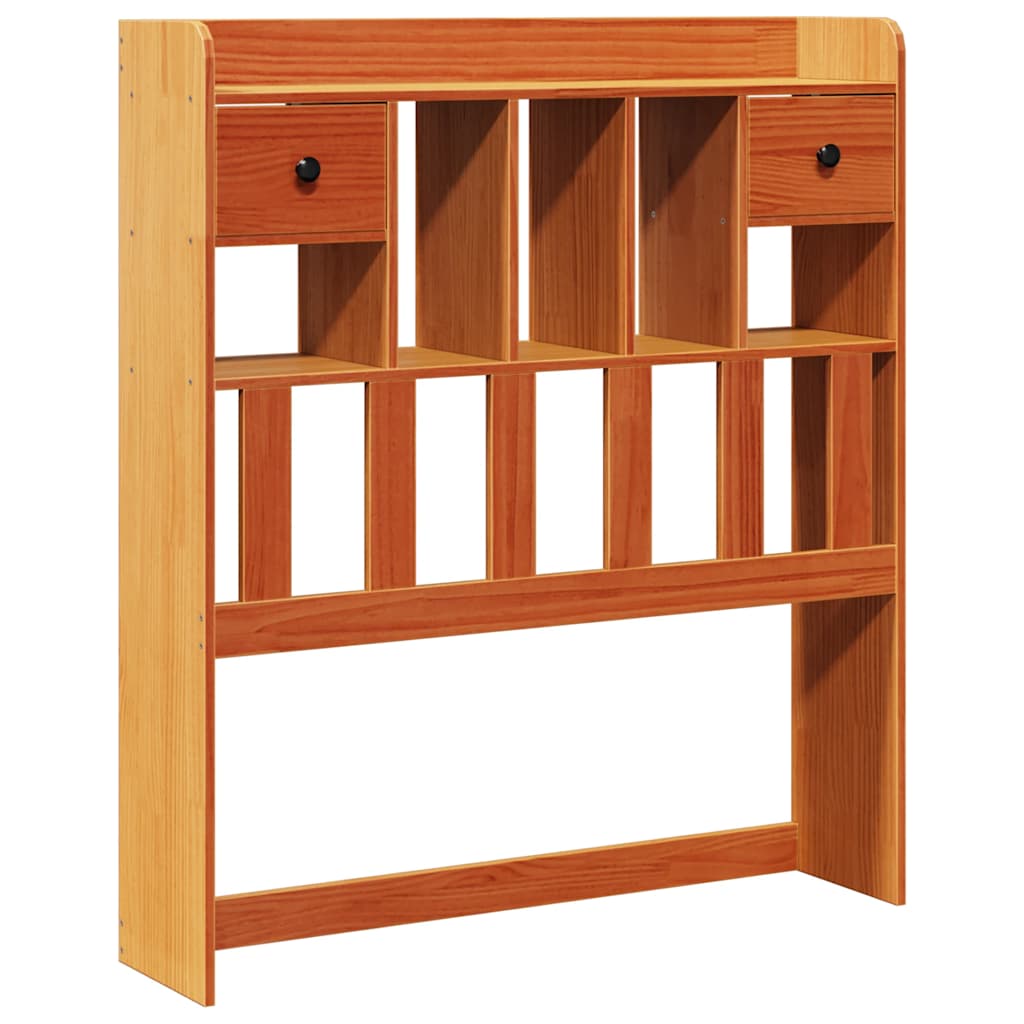 vidaXL Kopfteil mit Stauraum Wachsbraun 100 cm Massivholz Kiefer