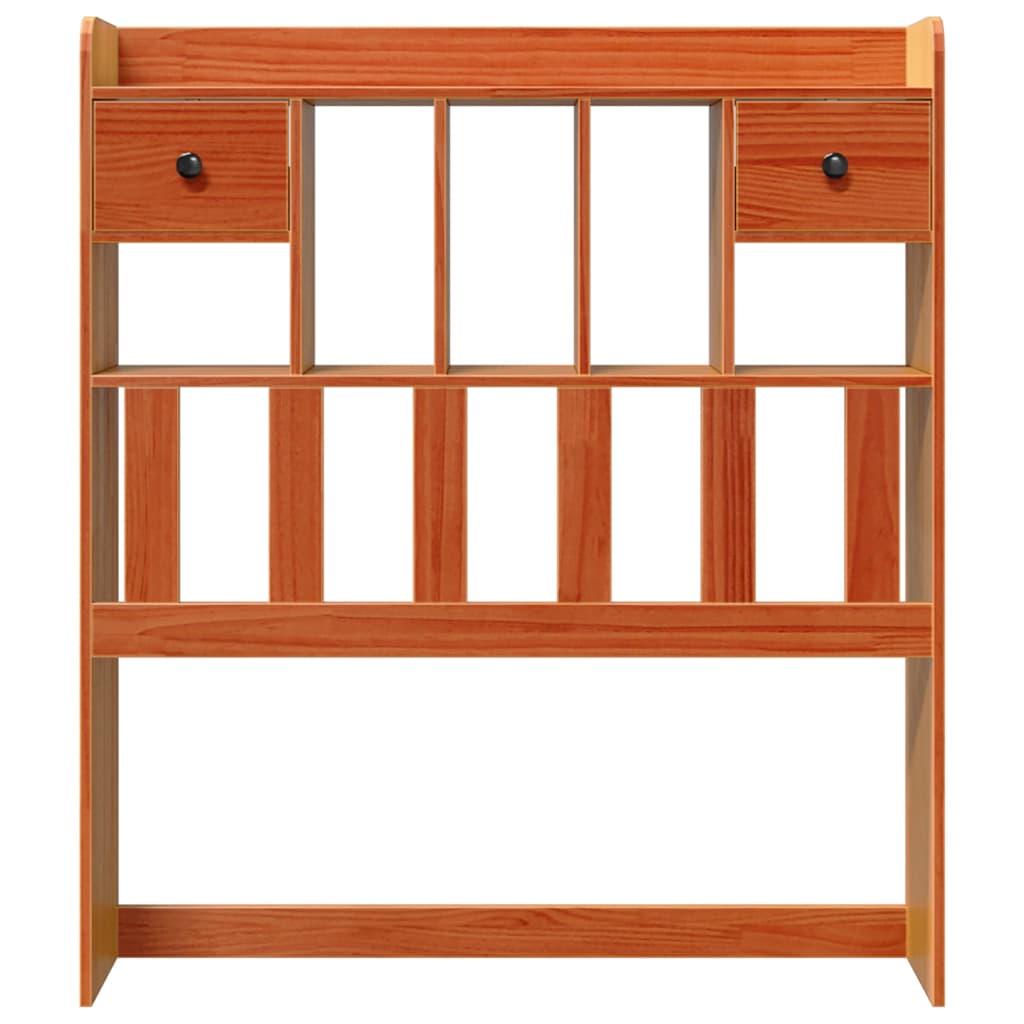 vidaXL Kopfteil mit Stauraum Wachsbraun 100 cm Massivholz Kiefer