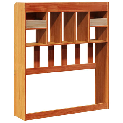vidaXL Kopfteil mit Stauraum Wachsbraun 100 cm Massivholz Kiefer