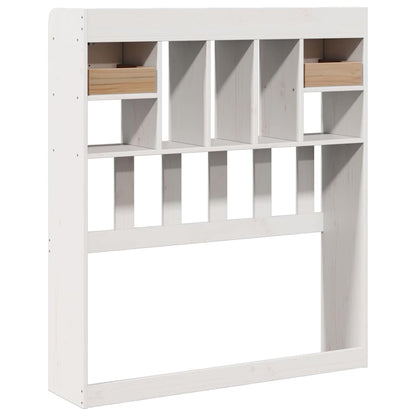 vidaXL Kopfteil mit Stauraum Weiß 90 cm Massivholz Kiefer