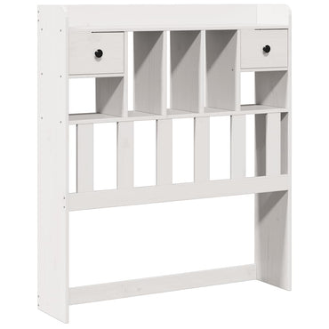 vidaXL Kopfteil mit Stauraum Weiß 75 cm Massivholz Kiefer