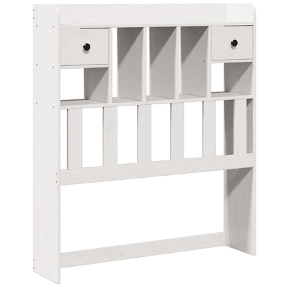 vidaXL Kopfteil mit Stauraum Weiß 75 cm Massivholz Kiefer