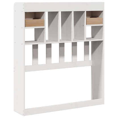 vidaXL Kopfteil mit Stauraum Weiß 75 cm Massivholz Kiefer