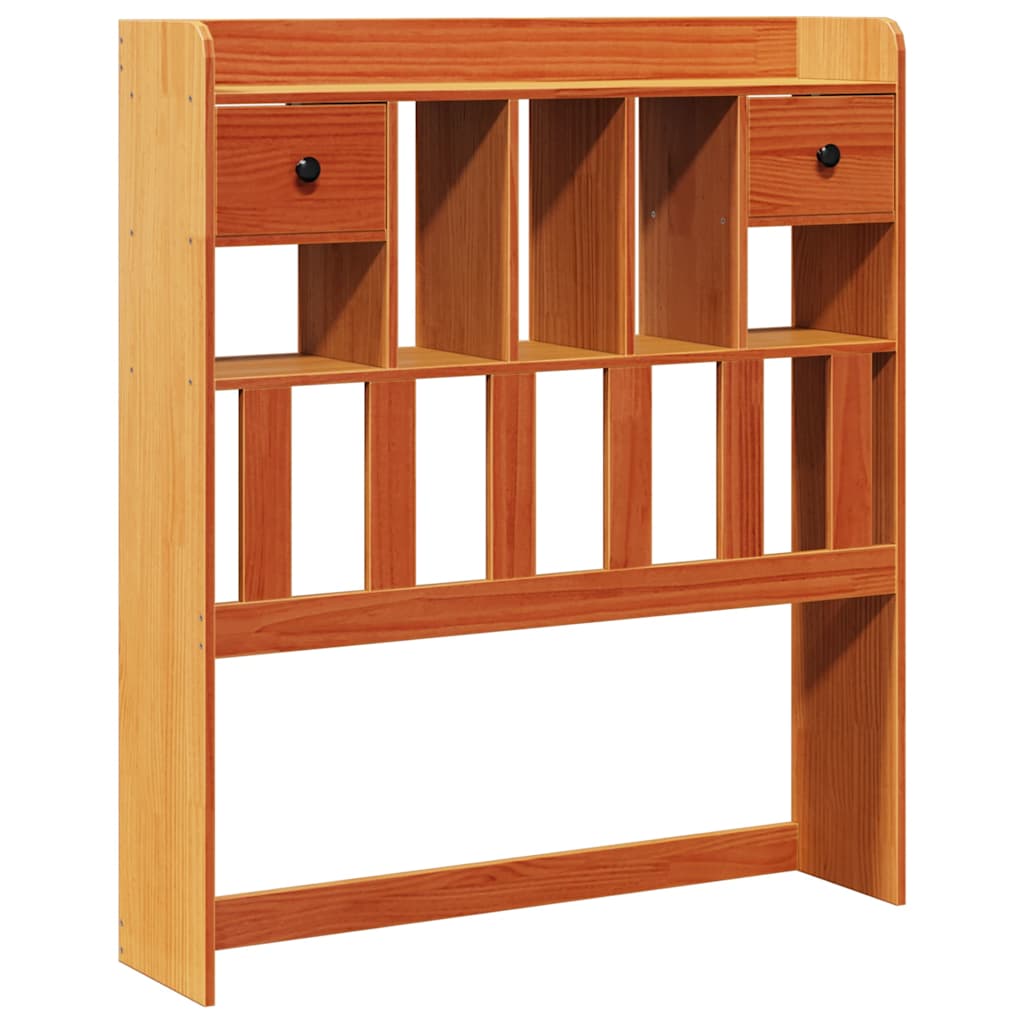 vidaXL Kopfteil mit Stauraum Wachsbraun 75 cm Massivholz Kiefer