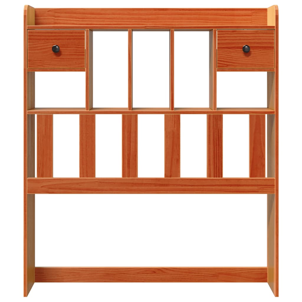vidaXL Kopfteil mit Stauraum Wachsbraun 75 cm Massivholz Kiefer