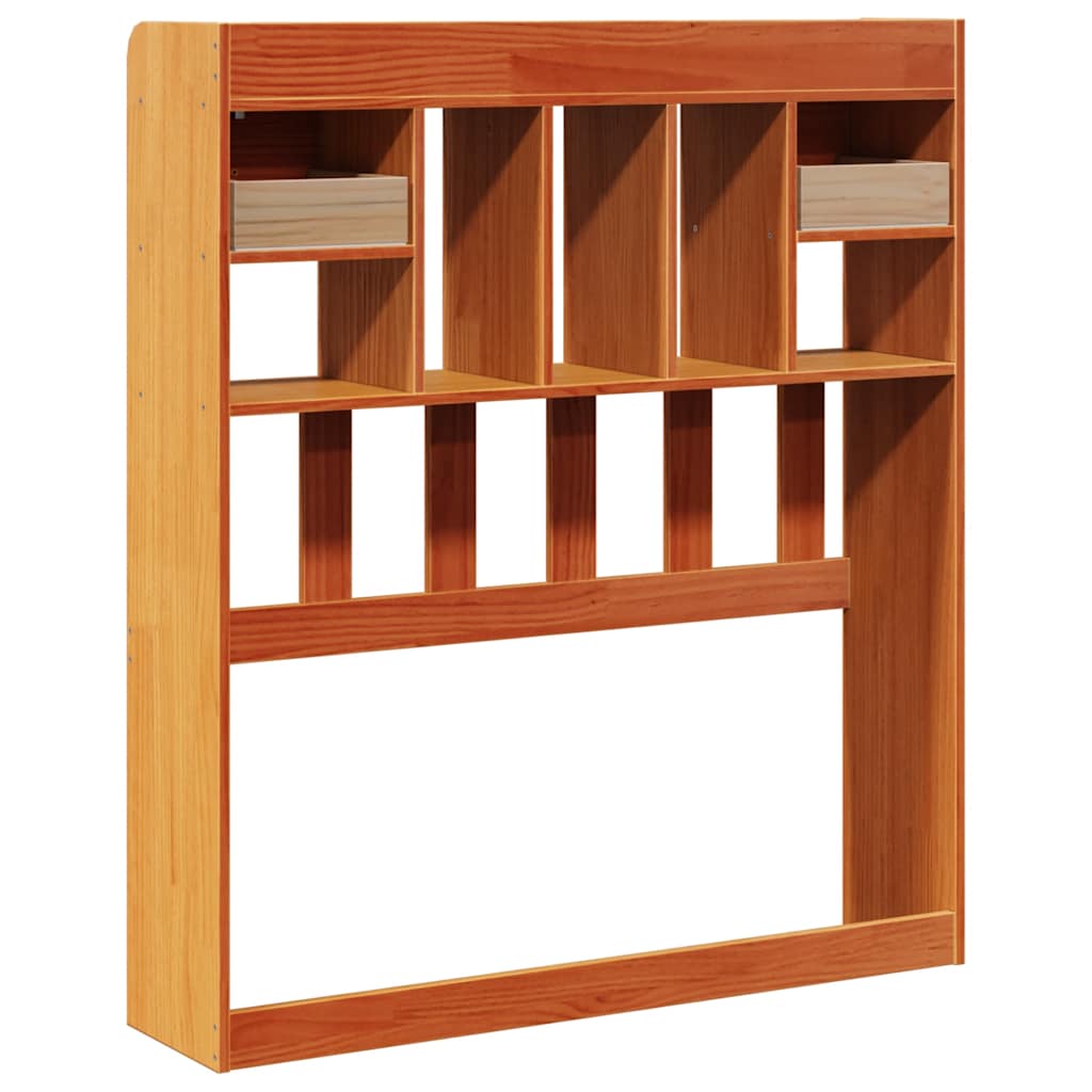vidaXL Kopfteil mit Stauraum Wachsbraun 75 cm Massivholz Kiefer