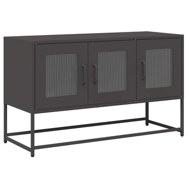 Meuble TV vidaXL Noir 100,5x39x60,5 cm Acier laminé à froid