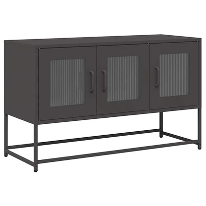Meuble TV vidaXL Noir 100,5x39x60,5 cm Acier laminé à froid