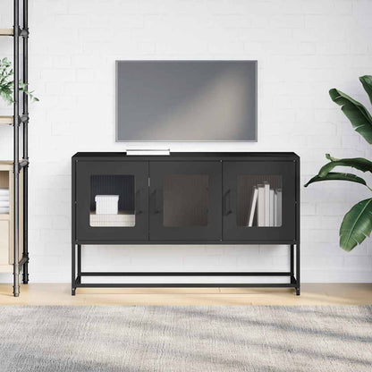 Meuble TV vidaXL Noir 100,5x39x60,5 cm Acier laminé à froid