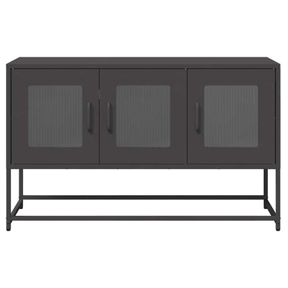 Meuble TV vidaXL Noir 100,5x39x60,5 cm Acier laminé à froid