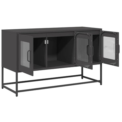 Meuble TV vidaXL Noir 100,5x39x60,5 cm Acier laminé à froid